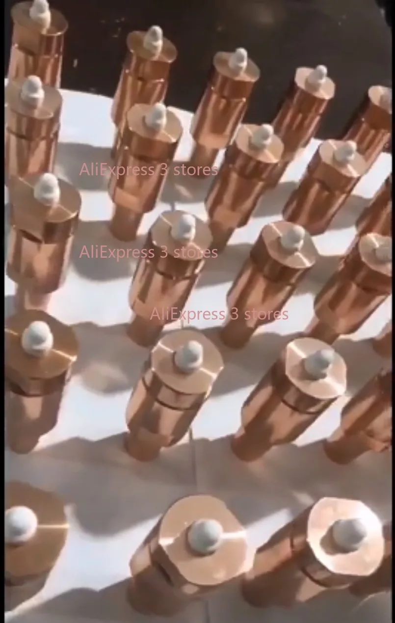 Spot Welder Projection Welding Parts: Cr-Zr-Cu Electrode Cap + Locating Pin + Ceramic Core M5--M12