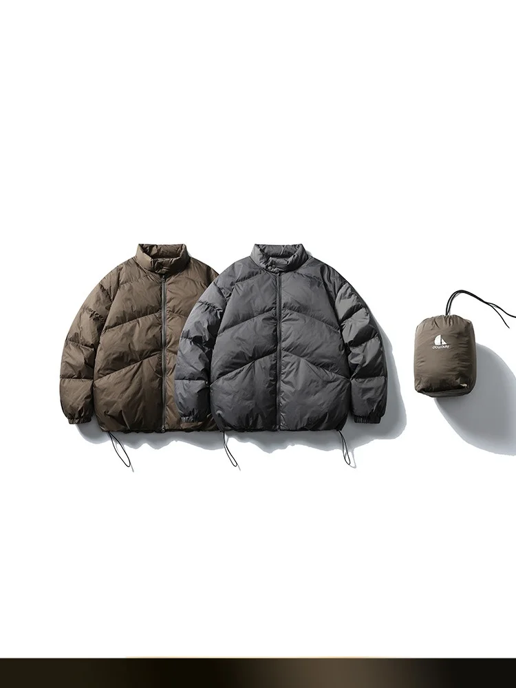 

Теплая пуховая куртка-пуховик для мужчин, свободный крой, воротник-стойка, зимнее пальто, 90% белый пух, верхняя одежда для пар, бренд Nted