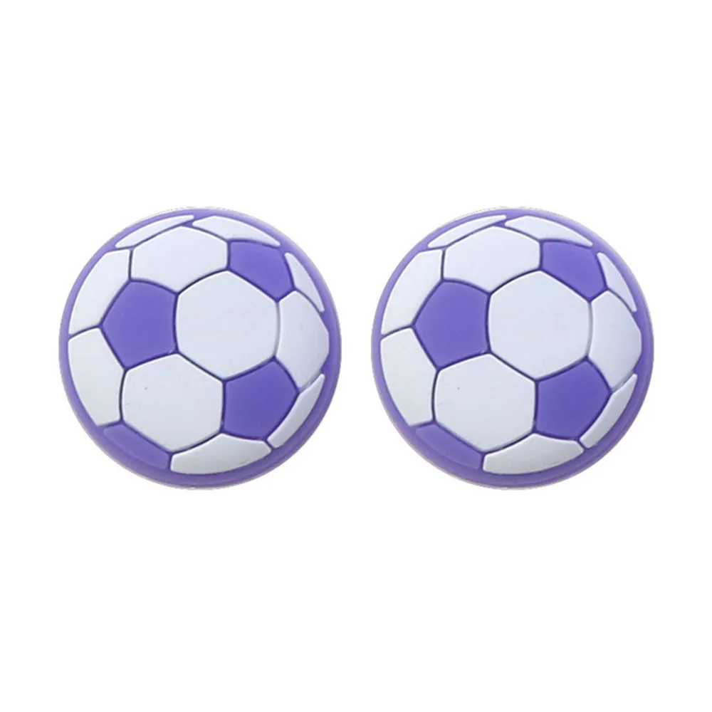 2Pcs Football Design Thumb Grip Cap Anti-Slip Silicone Cap For Playstation 5 PS5 PS4/PS4 Slim/PS4 Pro Xbox Series X/S Controller