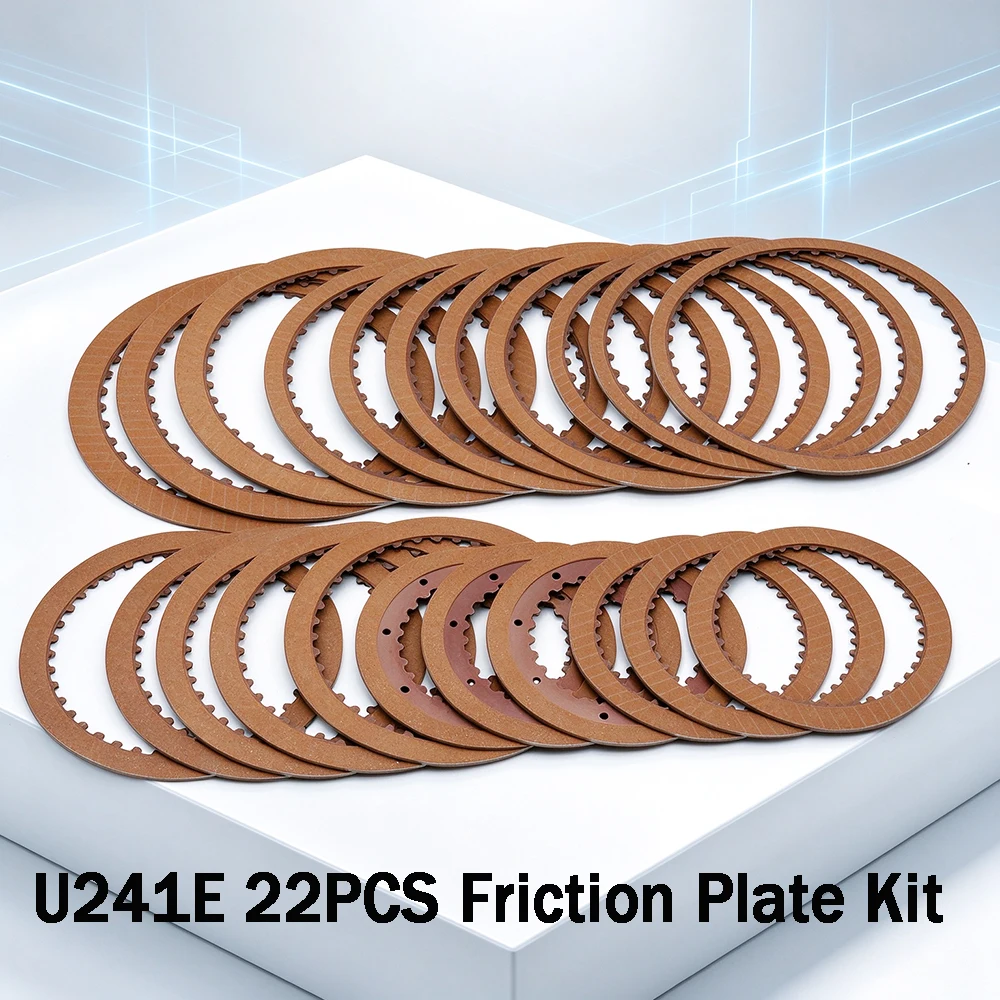 U241E 22Pcs Auto Transmission Clutch Friction Disc Pack For Toyota Camry ACV30 2.4L Highlander 2.4L FWD Gearbox Overhaul Set