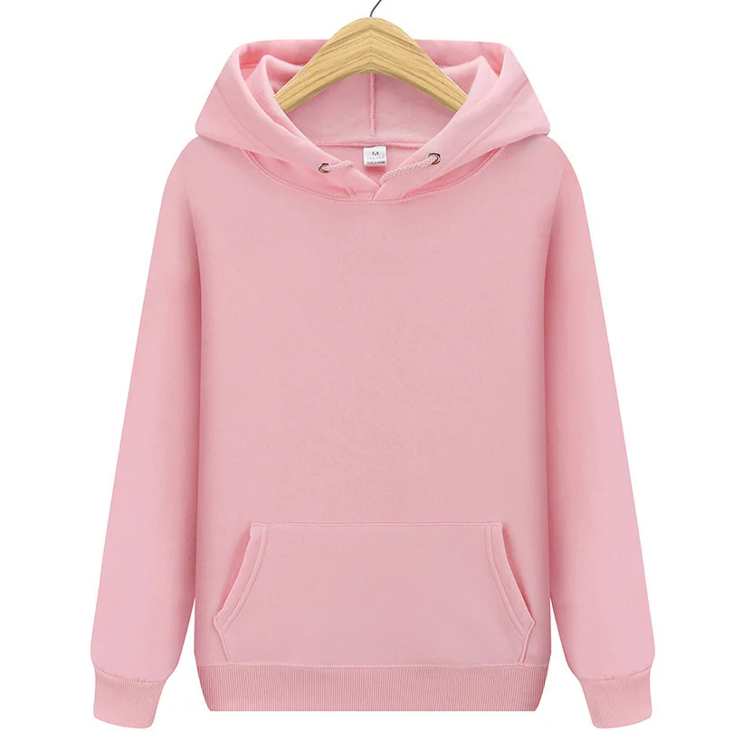 Large Size Solid Color Outdoor Sports Hoodie Fleece Hooded Sweatshirt Casual Comfy Unisex Design for All Seasons