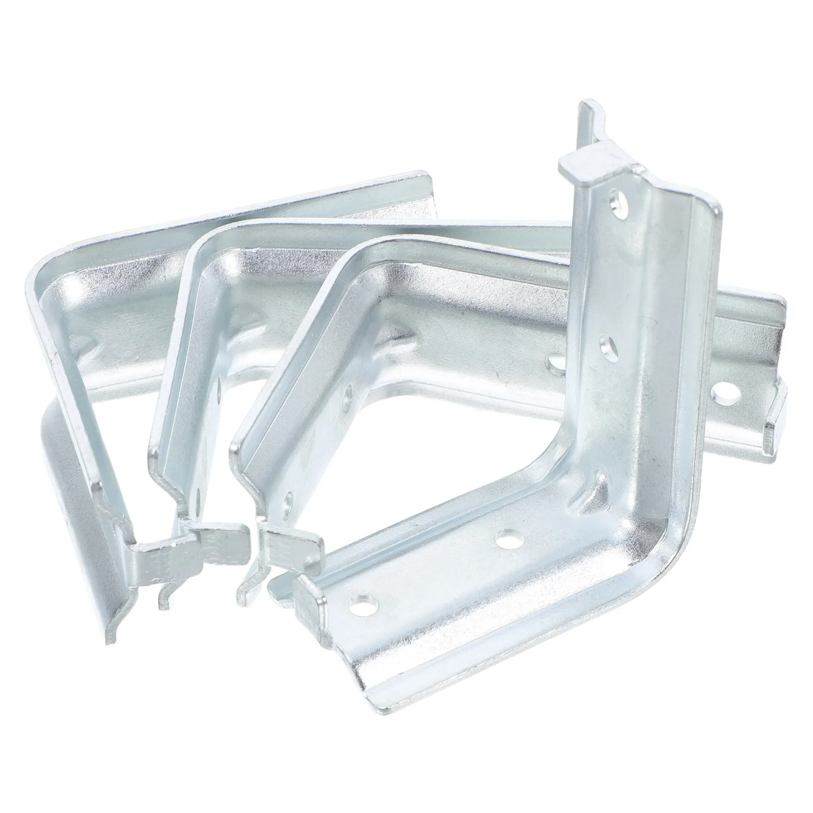 

4pcs Fire Extinguisher Hook Wall Mount Brackets Holders Double Head Silver Durable Metal Reliable Secure Hanging Easy