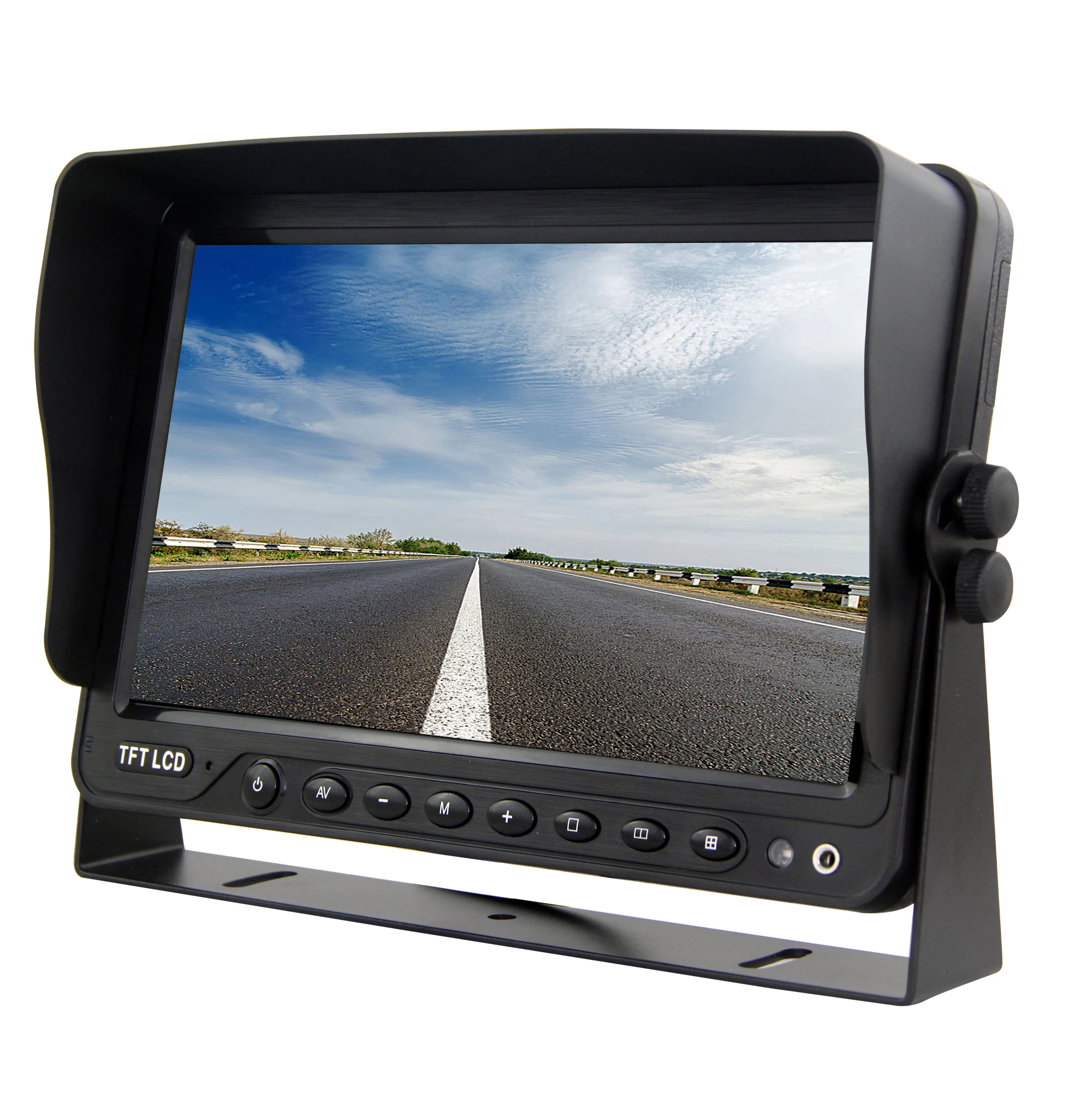7 Inch/9 Inch/10.1 Inch Quad Car With 4 Channel Video Recording
