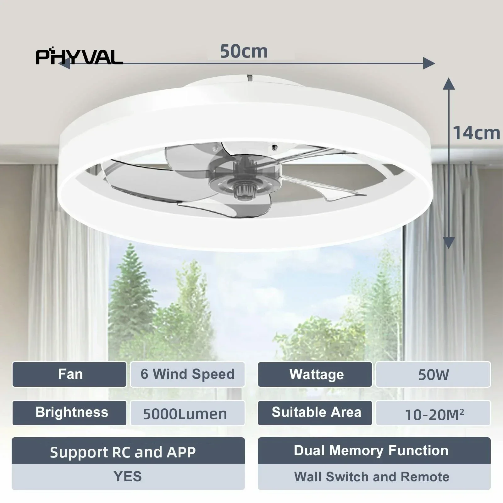 Imagem -05 - Inteligente Controle Remoto Nordic Ceiling Fan Light Função Blade Quarto Lobby Apartamento Sala de Jantar