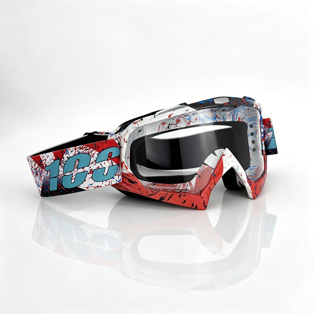 ATV-Brille Dirt Bike Motorrad Motocross MX Reitbrille UV400 Staubdichte Rennbrille Skibrille für Männer Frauen Jugendliche Kinder – Detail 9
