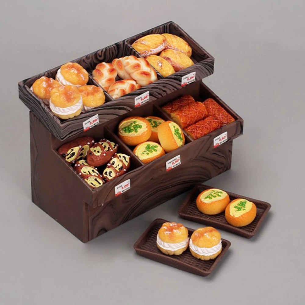 Présentoir de supermarché pour maison de poupée, modèle maison de poupée, fruits, desserts, légumes, jouet, meubles miniatures, décoration, cadeau, 1/12