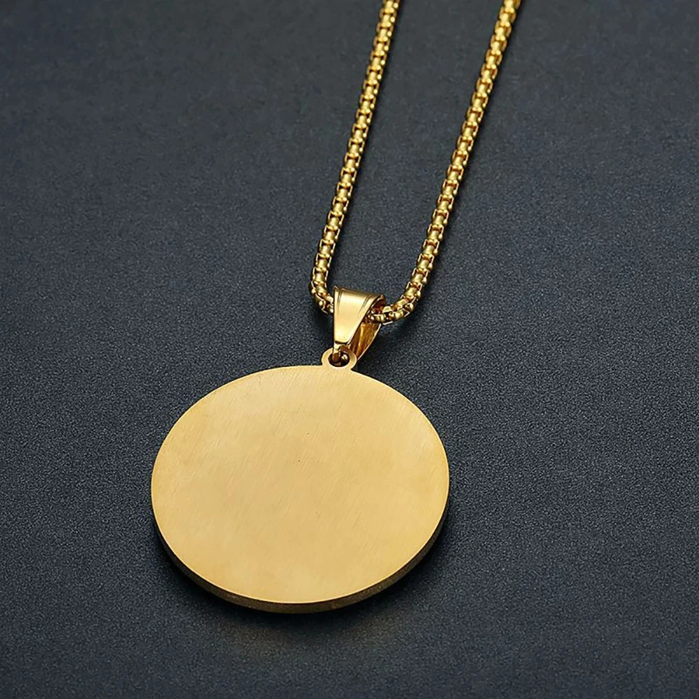 Hip Hop Stainless Steel Masonic Symbol Necklaces & Pendants For Women/Men Gold Color Free-mason Fashion Jewelry Dropshipping