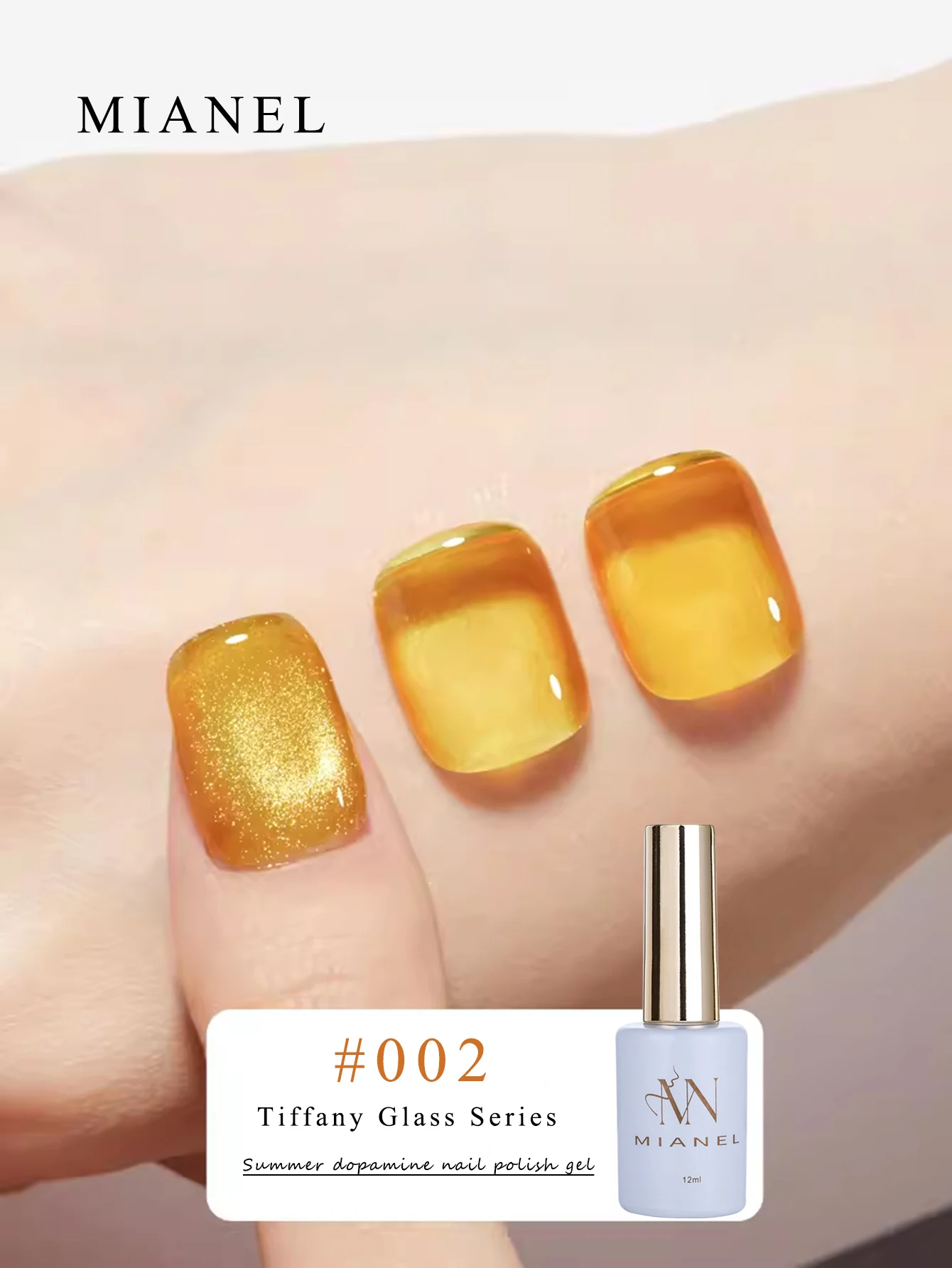 MIANEL 1-9 Stück 12ML Sommer-Bestseller Eisklarer Dopamin-Glaslack Bonbonfarbener Gel-Nagellack Glas-Jelly-Nagellack Rosa Nägel – Detail 33