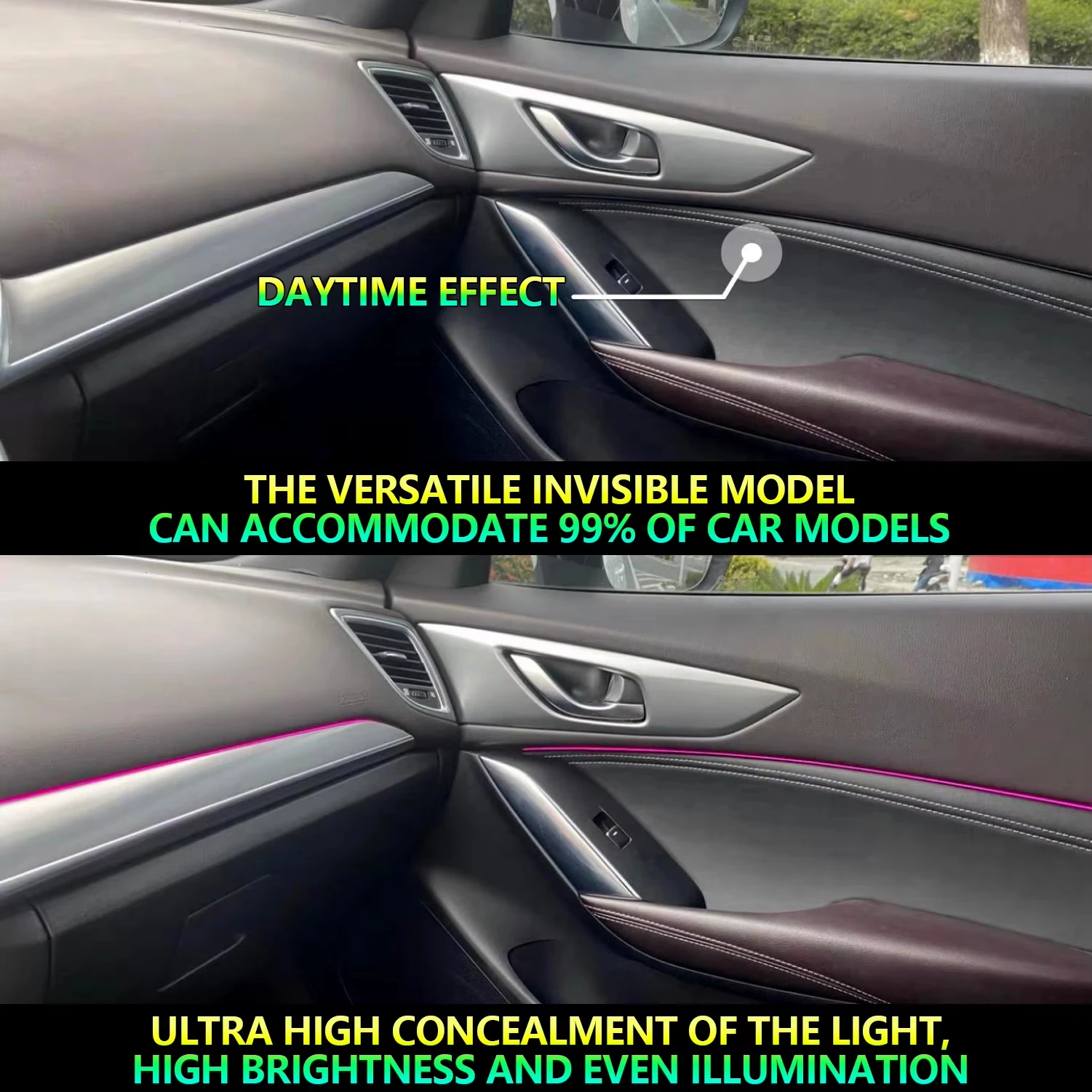 For BMW X4 G02 2018-2025 Car Led Interior Ambient Lights Acrylic Strip Kits to Enrich Driving Experience By APP Control 64 RGB
