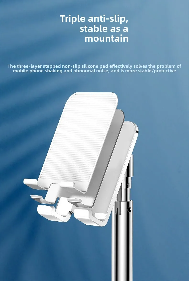 Aviation Alloy Adjustable Desktop Stand for Phones and Tablets