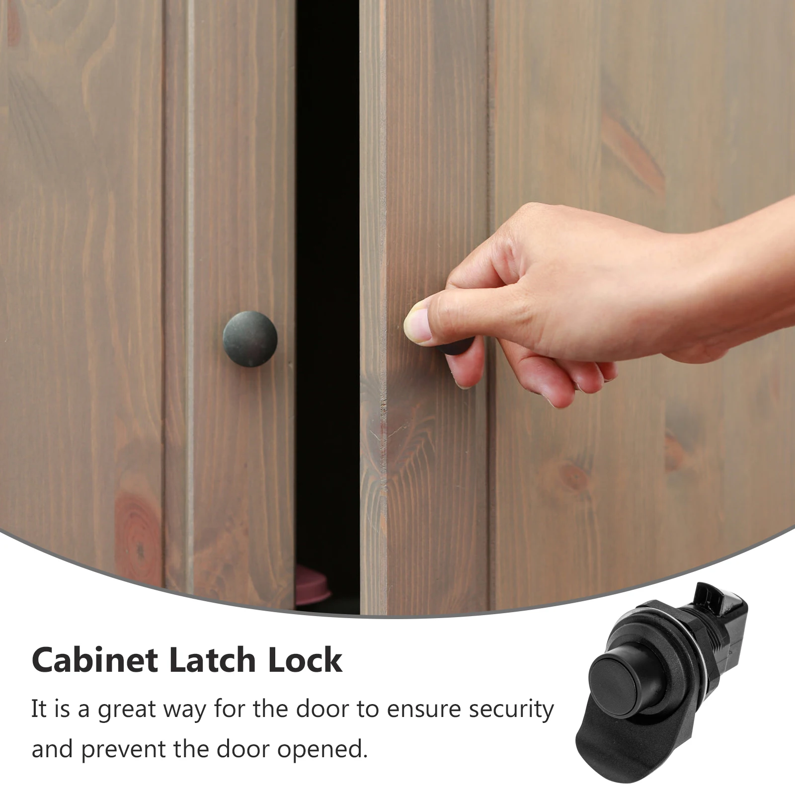 

Push Lock Buckle Boat Door Button Close Latch Magnetic Plastic Replacement for Cabinet