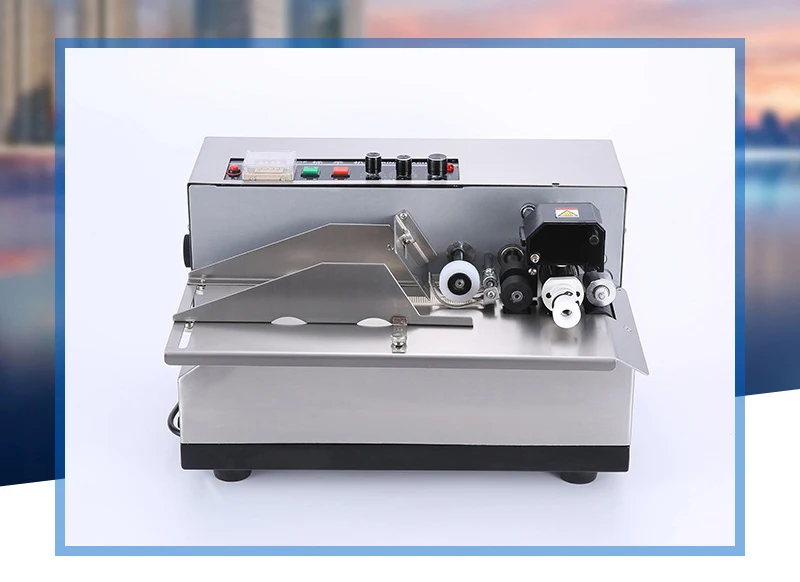 SY-MY380F Semi Automatic Continuous Card Label Wider Production Date Batch Number Solid Ink Coding Machine