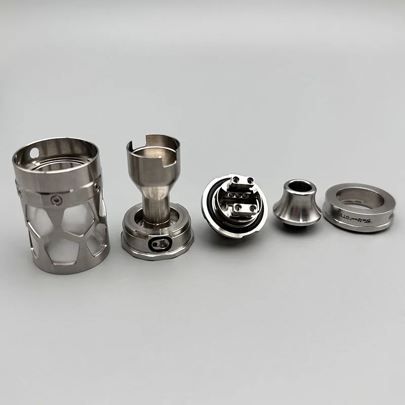 Vape Taifun GTV RTA Atomizador 25mm 6ml Bobina única Tanque 316ss reconstruible Vape Vaporizador VS Taifun GTR RTA