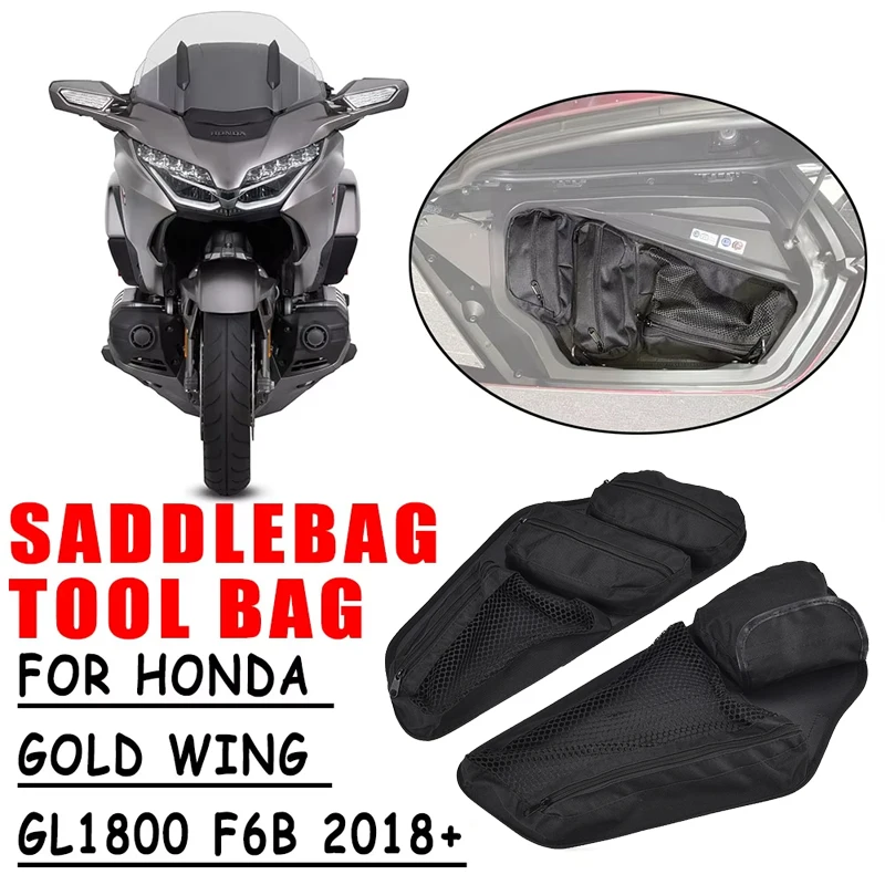 

For HONDA Goldwing Tour DCT Airbag 1800 F6B GL1800 2018 2019 2020 Goldwing 1800 Trunk Lid Organizer Bag Saddlebag Tool Bag Case