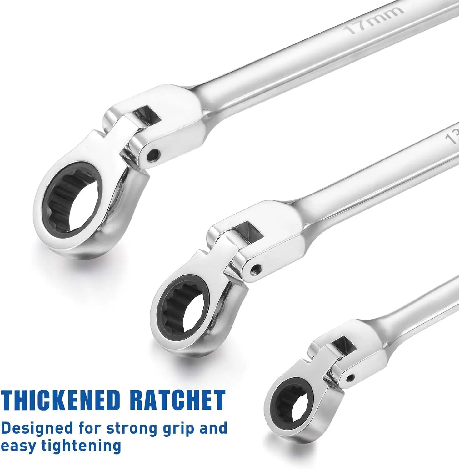 مجموعة مفاتيح ربط ذات رأس مرن طويل جدًا مكون من 6 قطع، مجموعة مفاتيح ربط ذات صندوق مزدوج 72 سنًا، مفاتيح ربط فولاذية CR-V · تخفيضات ساخنة #6