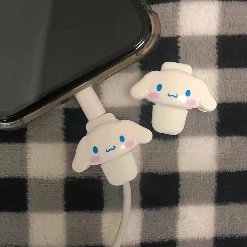 2 Stück/Set Hellokittys My Melody Ladegerät-Schutz für Schnellladekabel, Ladegerät-Kopf-Abdeckung, Kabelzubehör – Detail 5