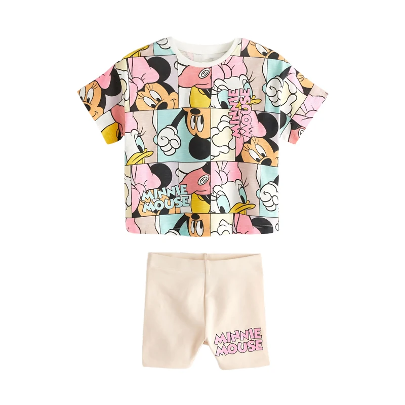 Set di abbigliamento per bambini per ragazze bambini animali topolino vestiti per ragazzi abiti Minnie Mouse due pezzi abbigliamento per bambina