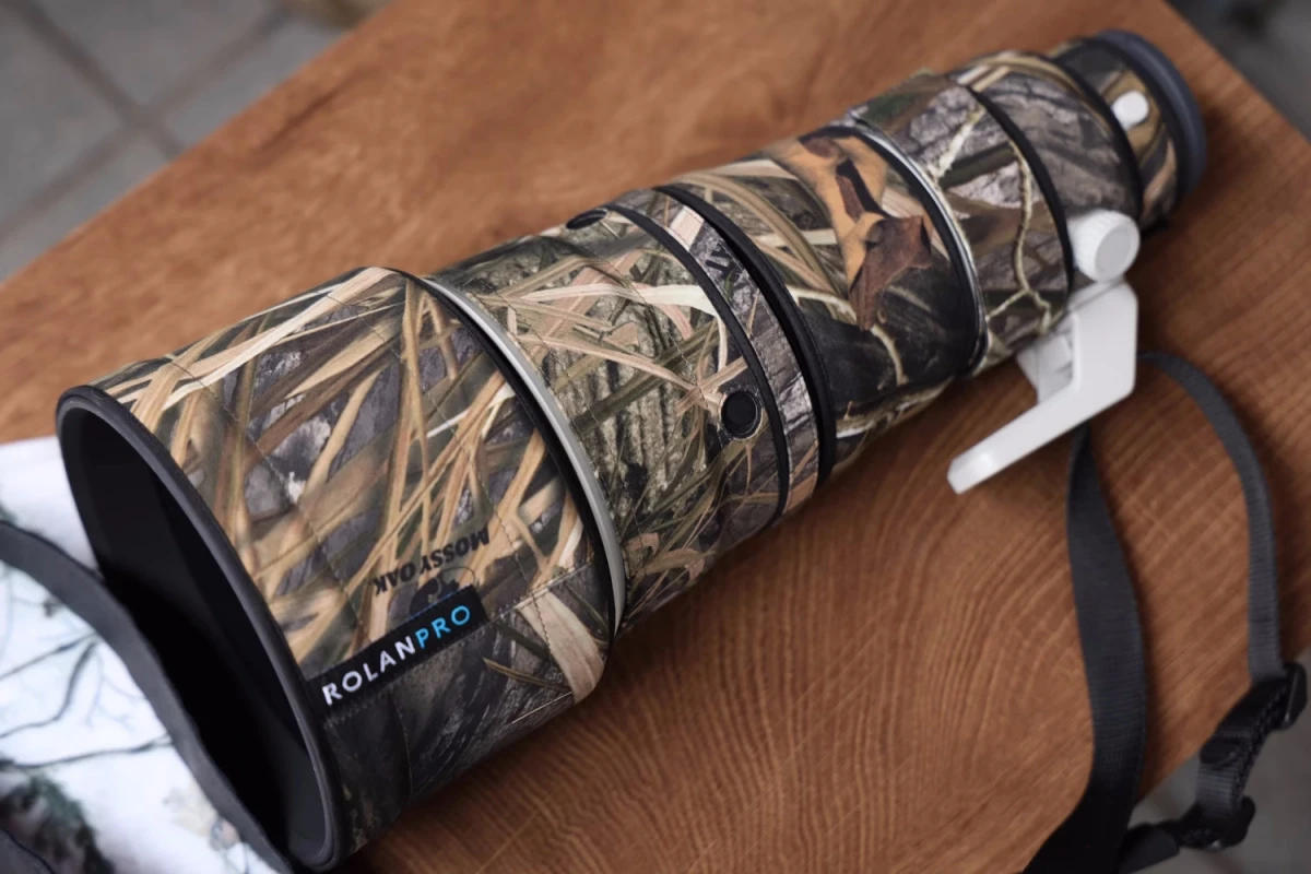 ROLANPRO Objektivmantel für SONY FE 300mm F2.8 GM OSS wasserdichte Schutzhülle Camouflage Regenschutz SEL300F28GM Guns Sleeve – Detail 2