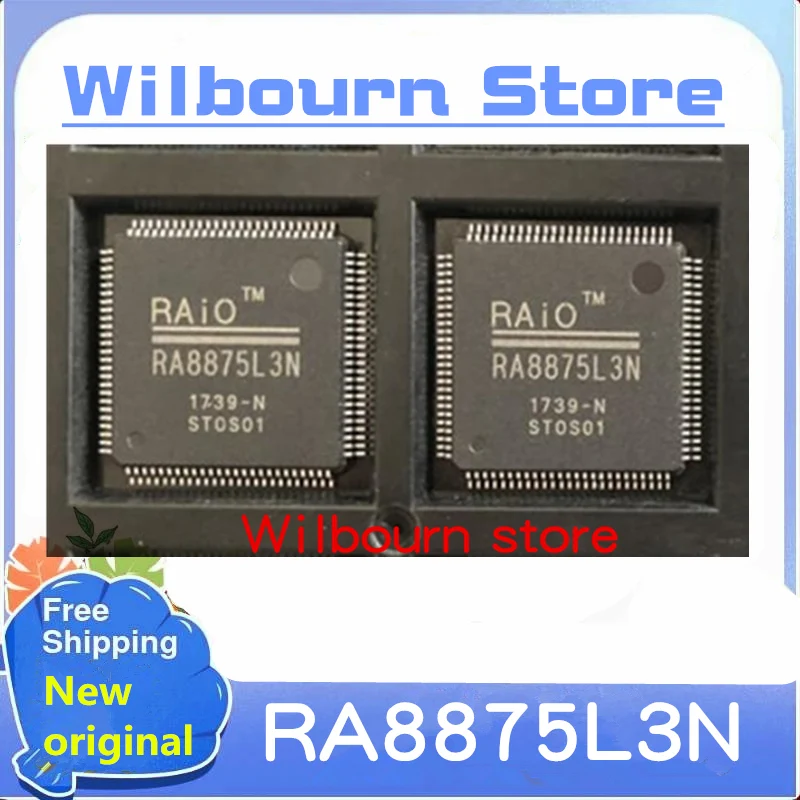 2PCS~10PCS/LOT RA8875L3N  LQFP100 New original