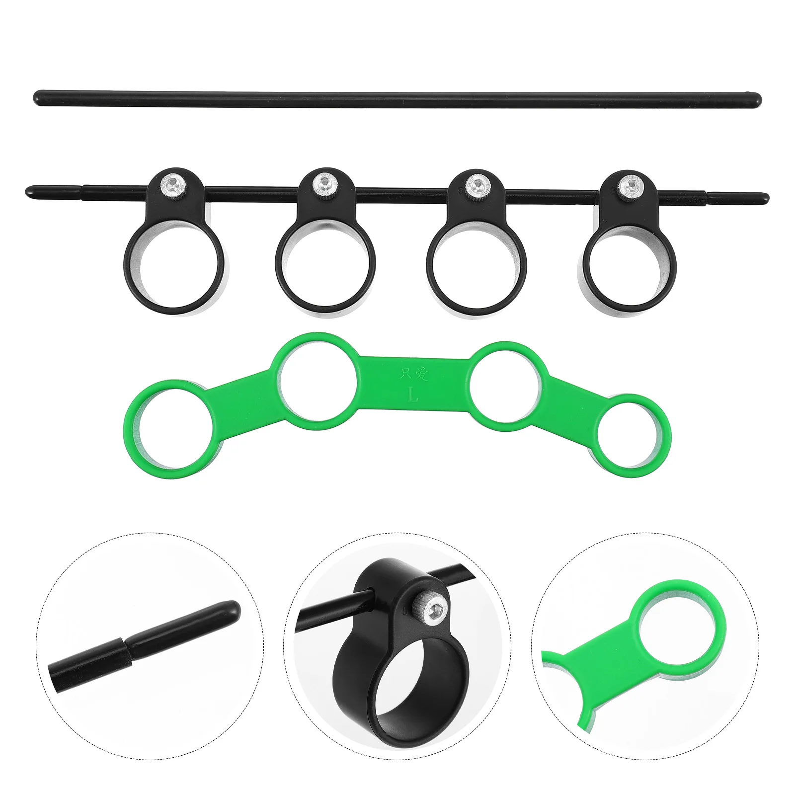 

2pcs Guitar Finger Expander Plastic Trainer Strengthen Exerciser For Piano Ukulele Bass Mandolin Keyboard Instrument Practice