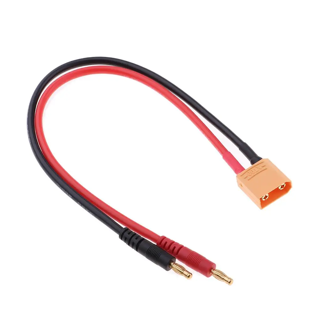 XT90 Connector Plug to 4mm Banana Battery Adapter Cable 12 AWG