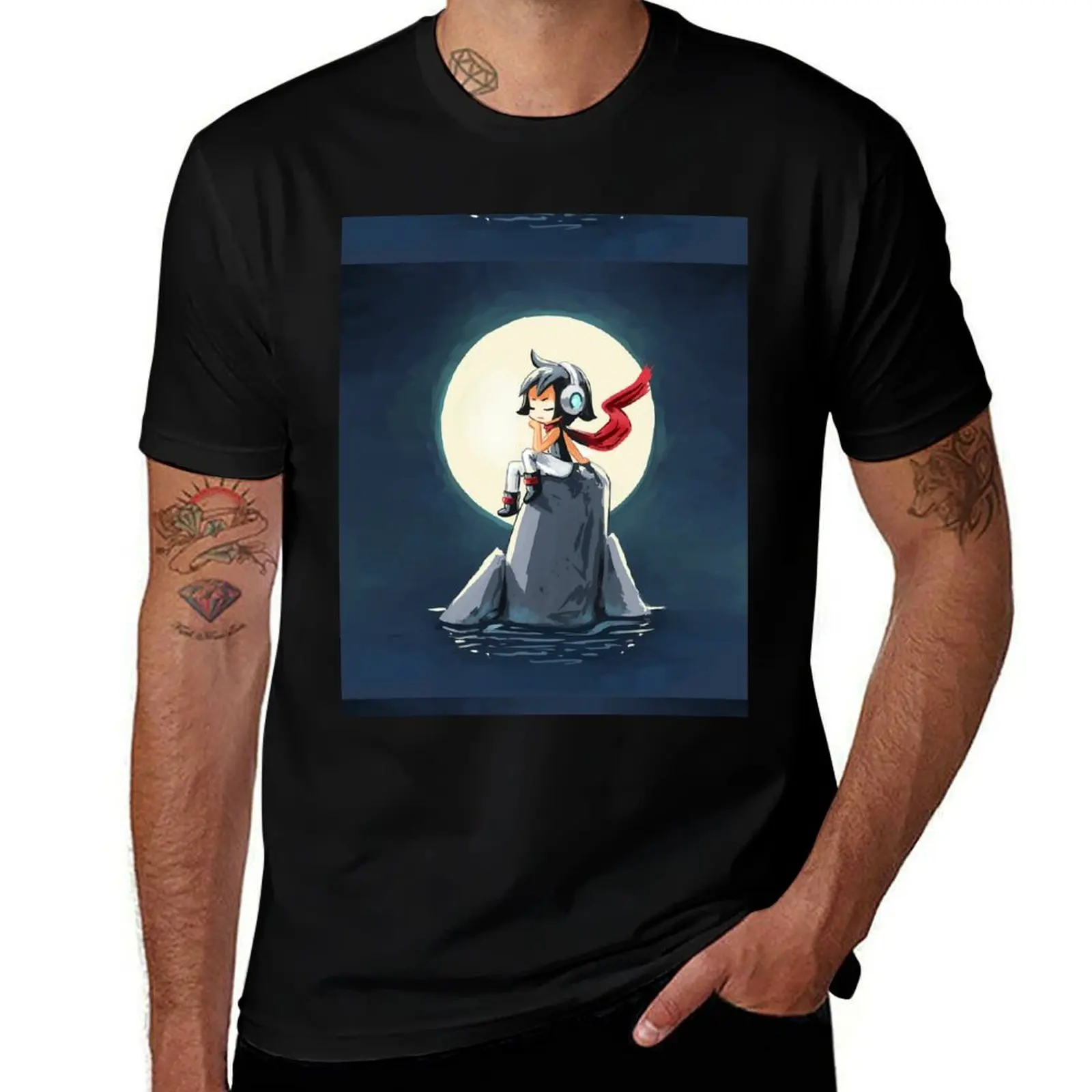 Moonlight Sonata T-Shirt Lightweight Running Sports T-Shirt