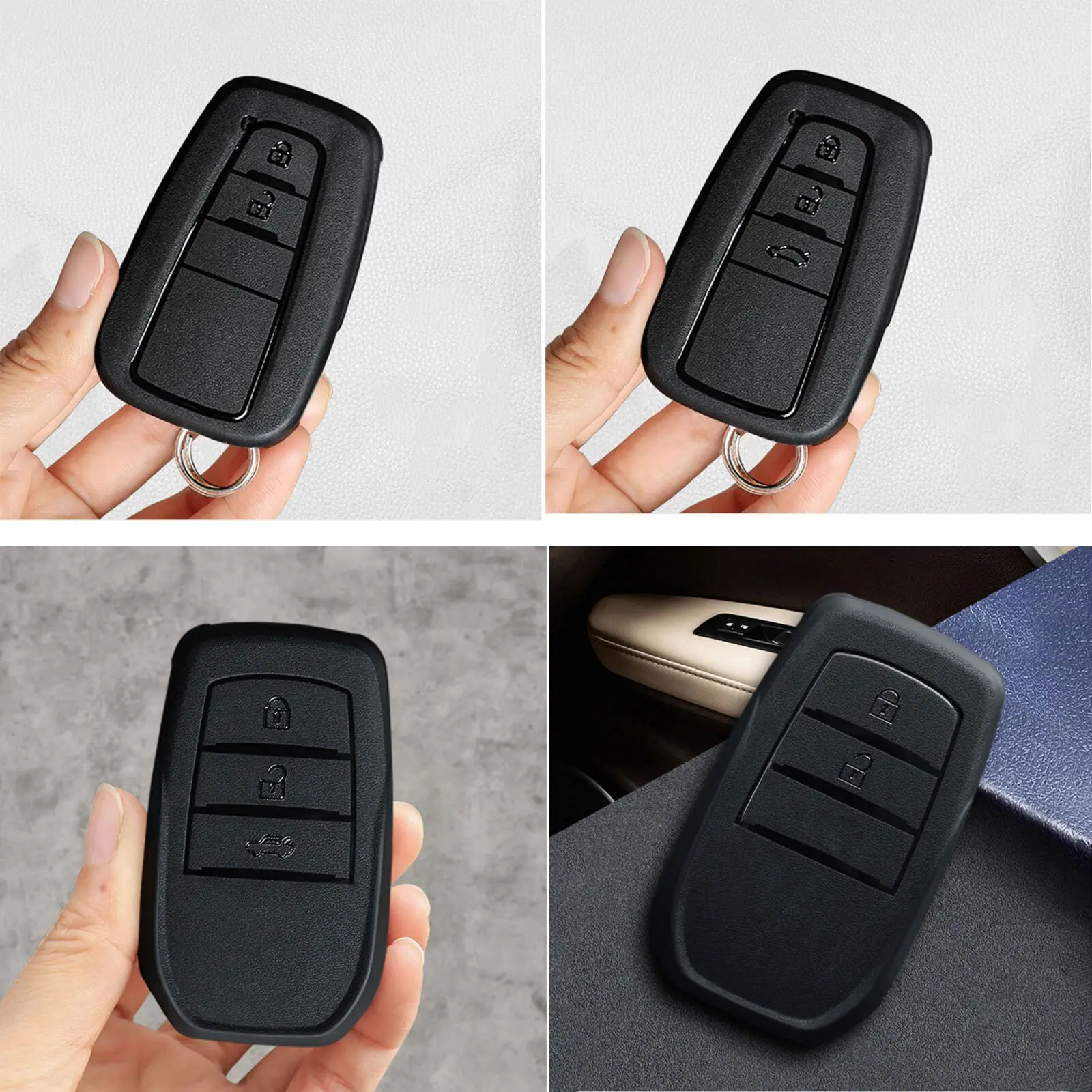 Suporte de chave tpu macio para toyota sw4 hilux tlk 200 land cruiser corolla ch camry 70 prius 55 prado chave caso capa acessórios