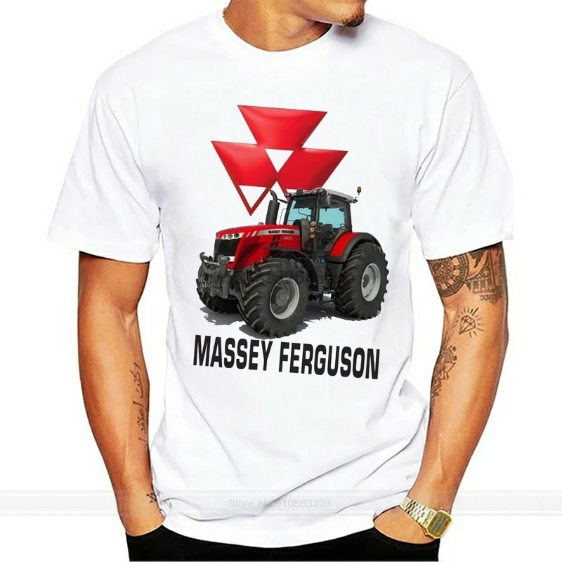 

Massey Ferguson Tractor Men White T Shirt cotton tshirt men summer fashion t-shirt euro size