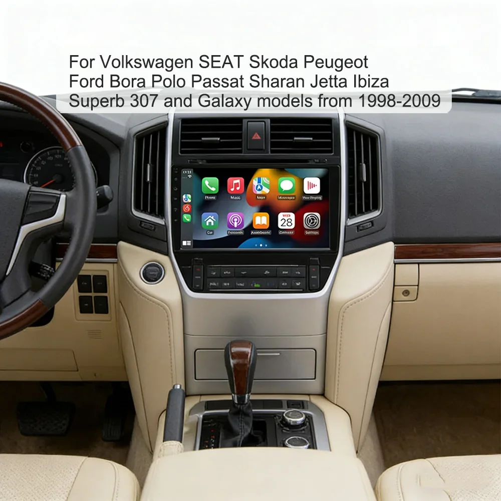 Android 13 Wireless Carplay Car Radio for VW Golf 5 Polo Passat B6/CC Scirocco Jetta Tiguan Touran Sharan 2004-2011Bluetooth GPS