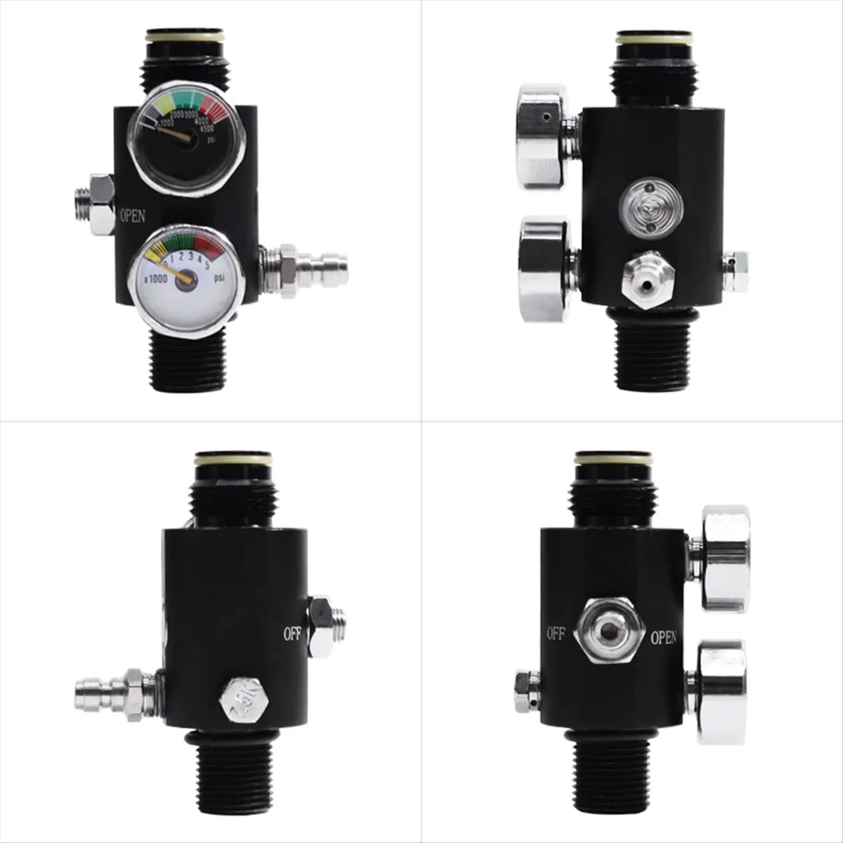 

Изысканный-регулятор давления с двойным манометром 5/8-18UNF, клапана Reguladora, пневматическая заполняющая станция воздушного клапана