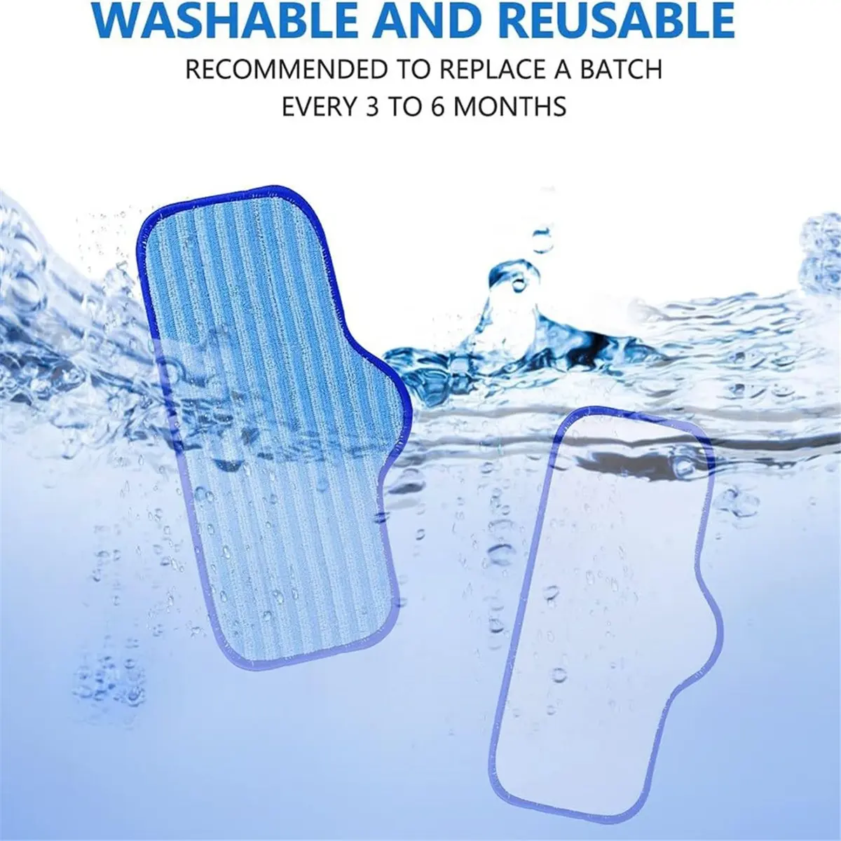 

T33C 10pcs of Premium Microfiber Pads,for Neat Steam Cleaner, , Reusable and Machine Washable