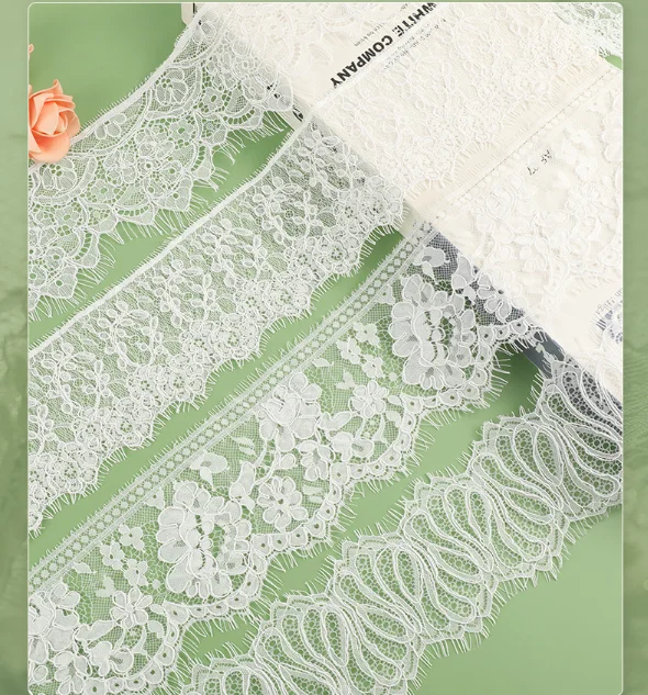 Unilateral Bone Thread Non Elastic Eyelashes Lace Light Luxury Fashion Underwear Skirt Wedding Dress Headscarf Sewing Accessorie