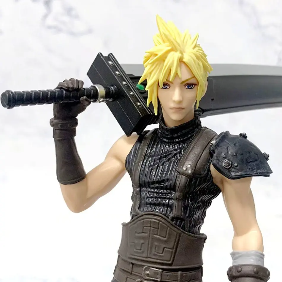 22cm Remake Version Amine Figure Cloud Strife PVC Action Figure Collectiable Model Toys Christmas Gifts