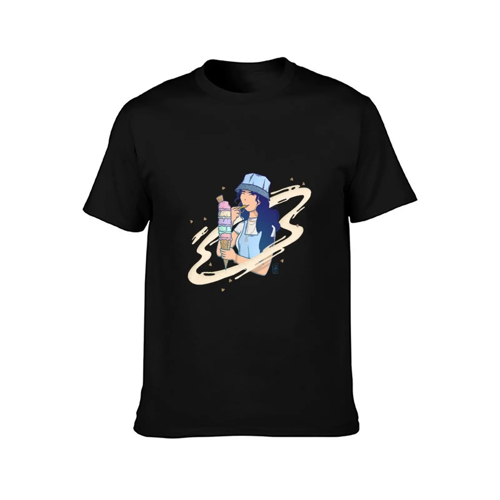 Ice cream cravings T-Shirt Casual Minimalist Short Sleeve Top T-Shirt