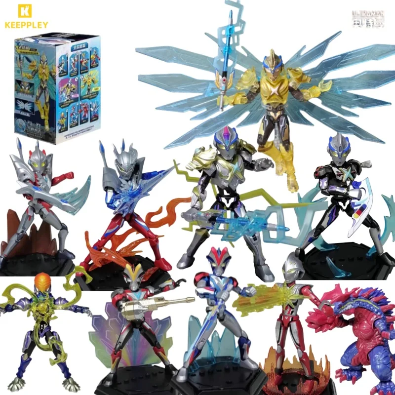 KEEPPLEY Assembled Building Blocks Ultraman Model ZERO Unlimited Edition 3 Zero Z Removable Pendant Toy Birthday Gift