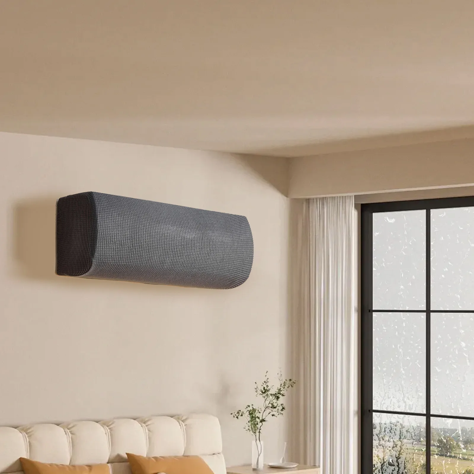 ฝาครอบเครื่องปรับอากาศแบบติดผนัง ป้องกันฝุ่น สำหรับเครื่องปรับอากาศแบบแยกส่วนในบ้านและสำนักงาน