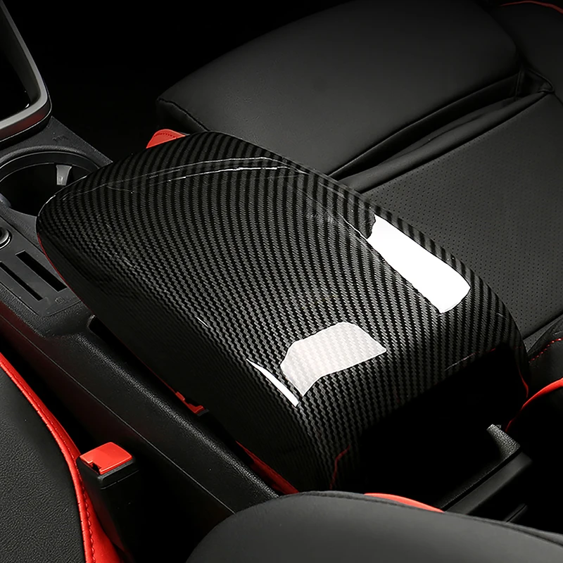 

Car Center Console Armrest Box Panel Cover Decoration Sticker For Audi A3 8V 2013-2022 Carbon Fiber Color Interior Accessories