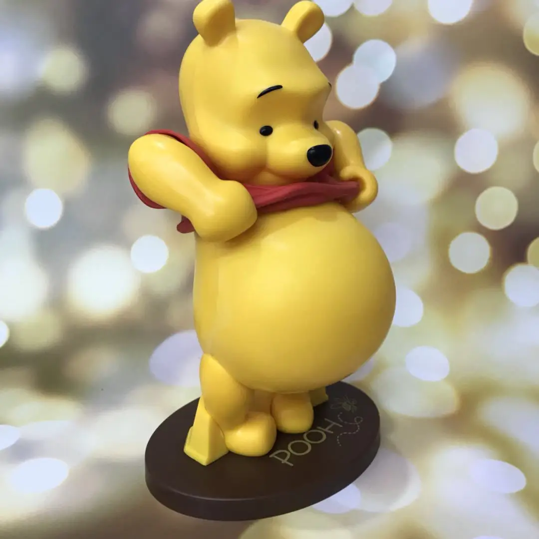 Disney anime periféricos dos desenhos animados winnie the pooh boneca brinquedos presentes de férias das crianças ornamentos de carro bonito presente de aniversário da menina