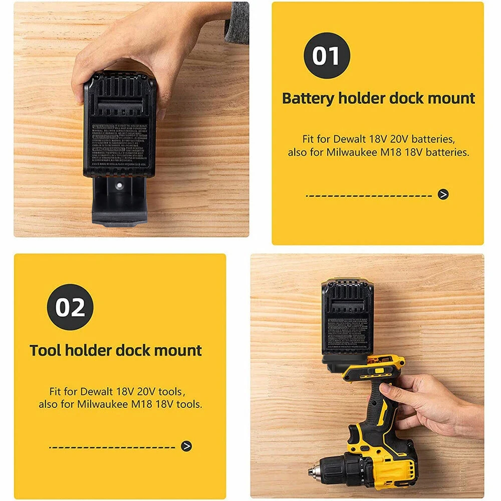 Portaherramientas táctico: sistema de fijación para batería y Dewalt/Milwaukee - imagen 5