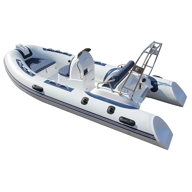 Надувная лодка RIB 430 из стекловолокна длиной 14 футов с дополнительной консолью Nter