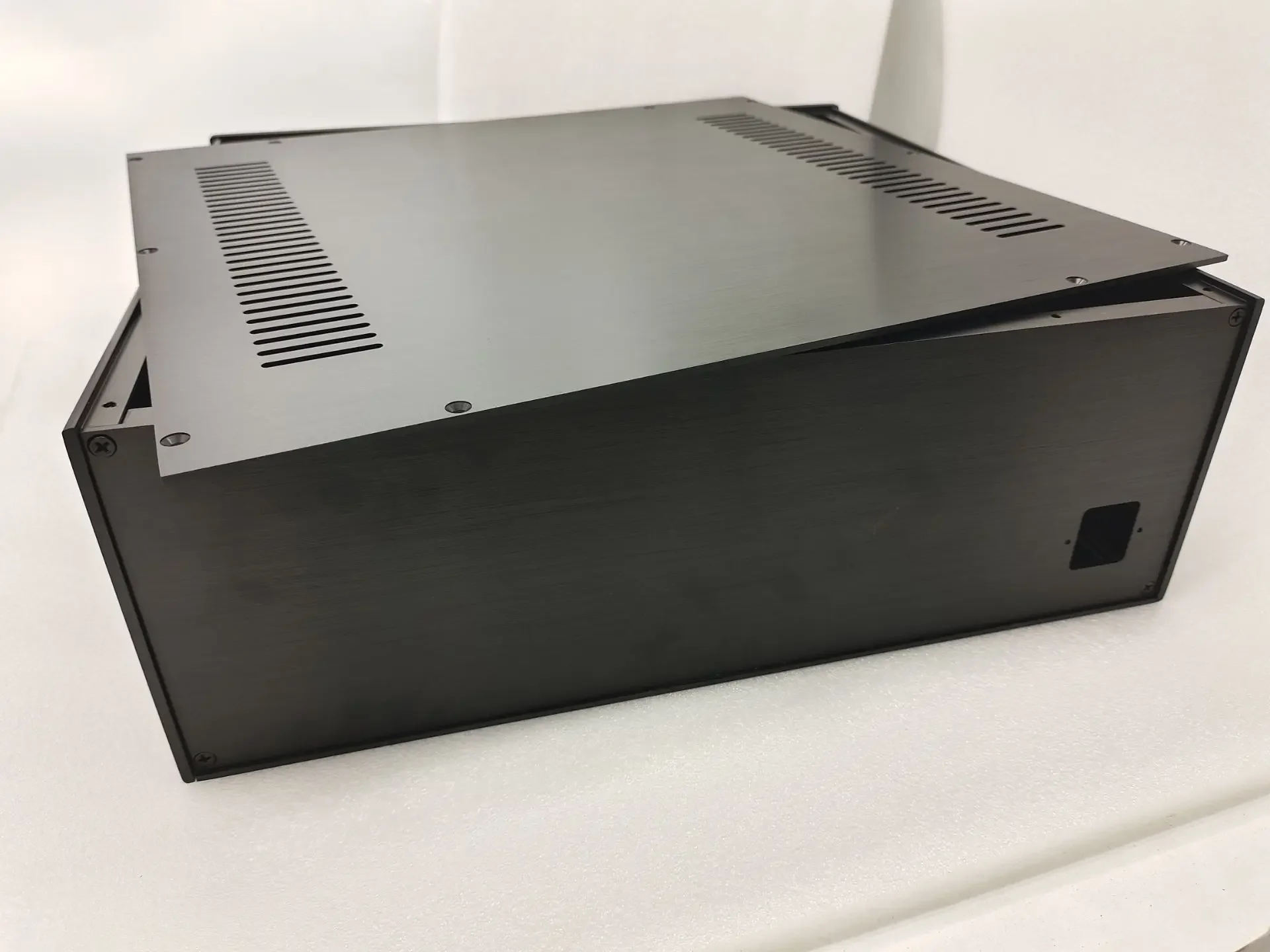 4315C Black Aluminum Chassis DIY Amplifier Audio Shell HiFi Case 430*150*408mm