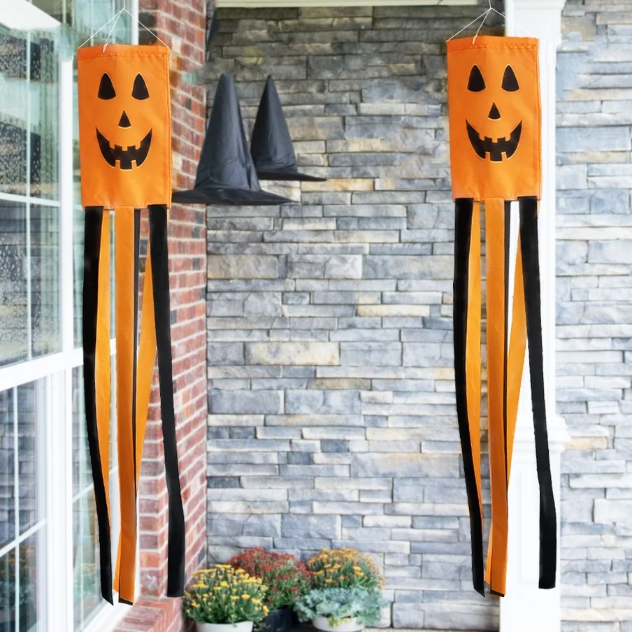 Wind Daria 3 Pcs Set Halloween Celebration Party Decoration OutDoor Graden Lovely Printed Windsock Cool Room Stuff