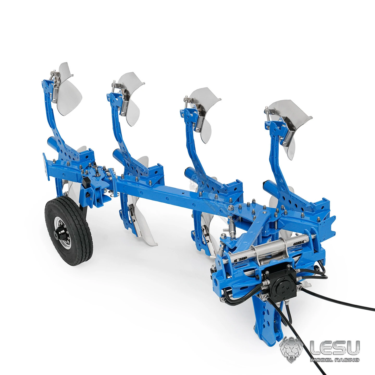 LESU Model for LaserSpeed 1/14 Tractor-Attached Hydraulic Bidirectional Plow AT-C0072 Metal Tractor Attachment Rc Accessories