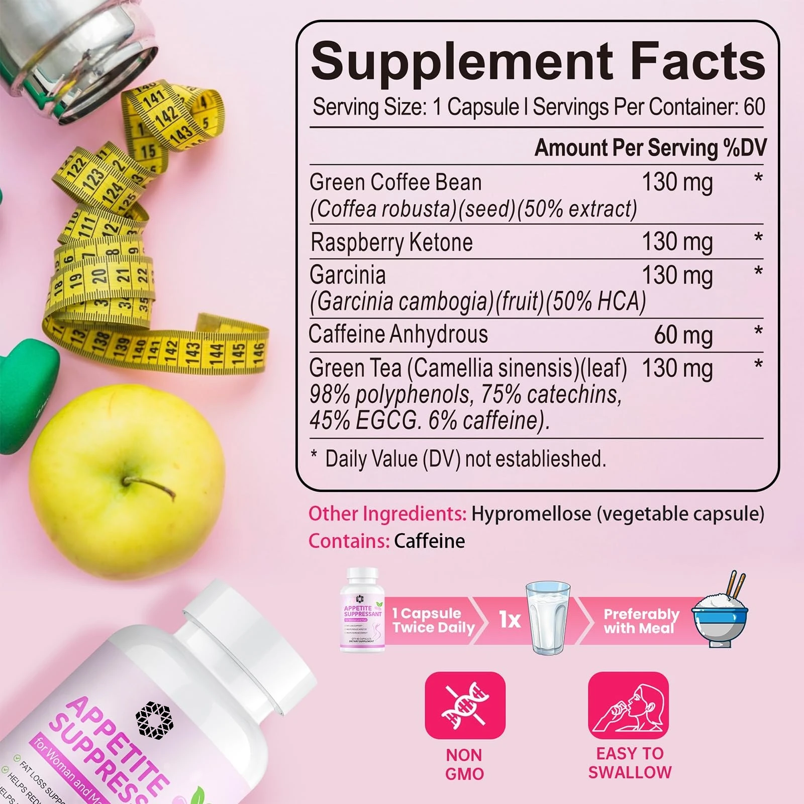 Appetite Suppressant for Women - Helps Manage Cravings, Promotes Fullness,Supports Weight Loss,Natural Dietary Supplement - view 2