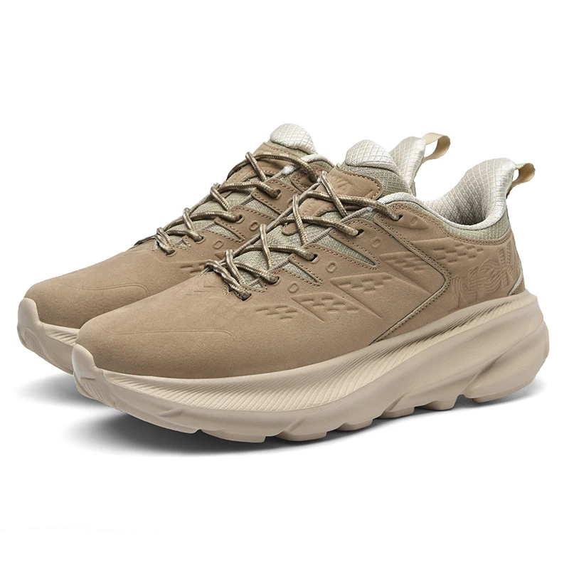 Men Soft Breathable Sports Shoes Men Walking Hiking Choice Brown Sneakers Mens Cushioning Non-slip Running Shoes Hot Selling