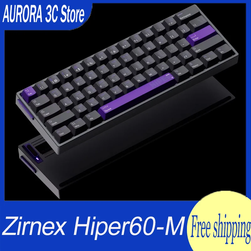 Zirnex Hiper60-M Magnetic Switch Keyboard Rgb 8k Wired Gamer Keyboard 61keys Pbt Keycaps Aluminum Customized Pc Accessory Gifts