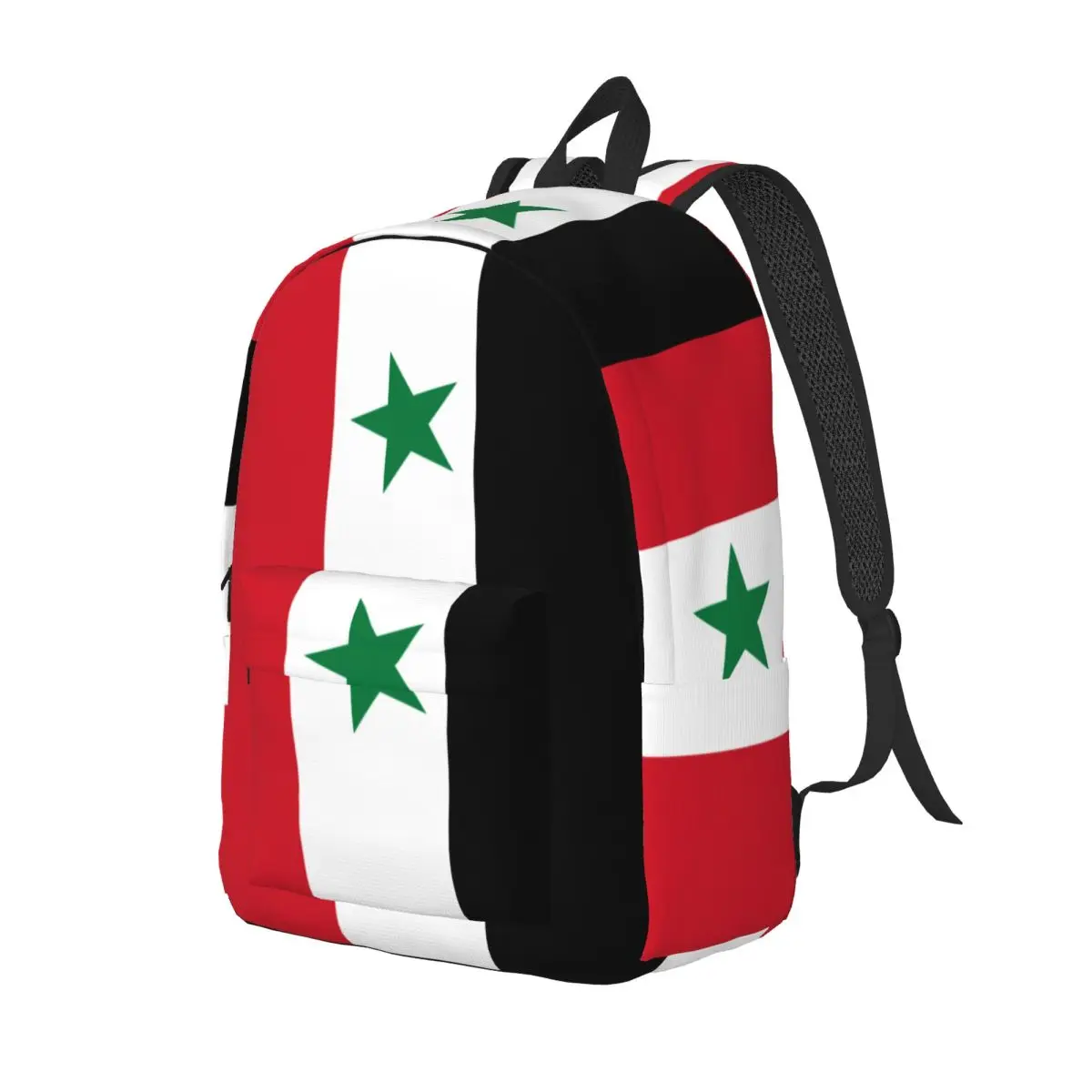 Flag Of Syria Cool Backpack Sports High School Work Daypack for Men Women Laptop Computer Shoulder Bag