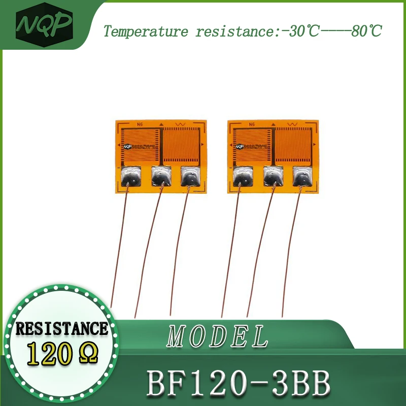 Strain Gauge BF120-3BB high precision, resistive type, with a resistance value of 120 ohms, used for load cells.