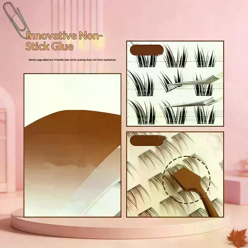 Anti-Stick Matte Eyelash Tweezers 45° Angled Non Slip Grip Spatula Tweezers False Lash Application For Beginners
