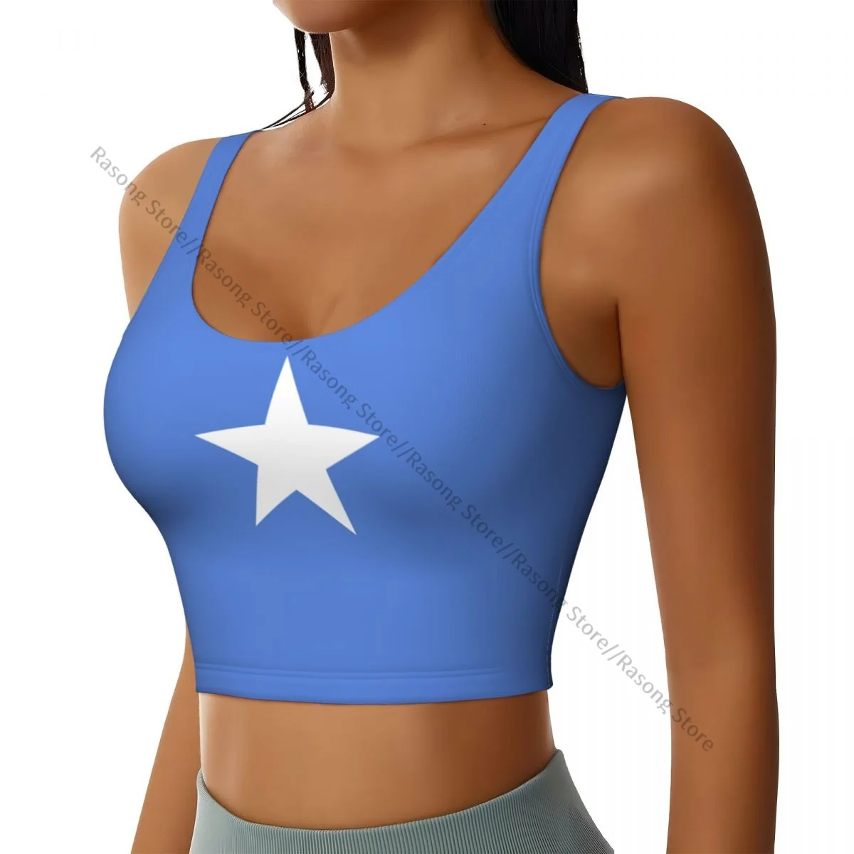 Sports Bra Women Running Yoga Clothes Vest Somalia Flag Gathering Fitness Vest